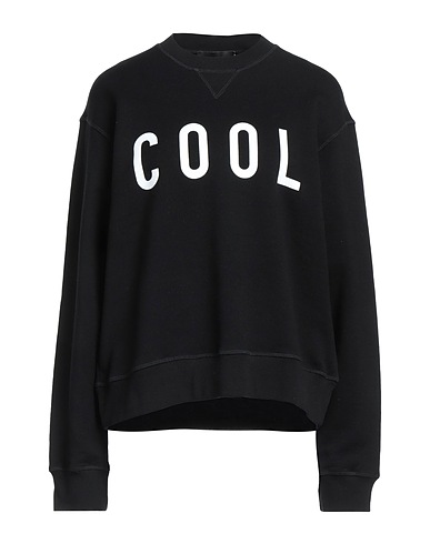 DSQUARED2 Sweatshirt Black 100% Cotton, Elastane