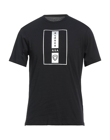 BLAUER. T-shirt Black 100% Cotton