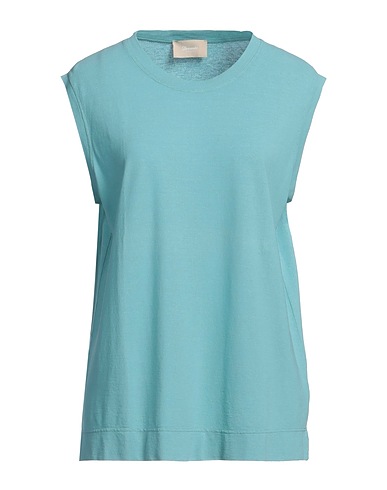 DRUMOHR Basic T-Shirt Tūrkis 100% Baumwolle