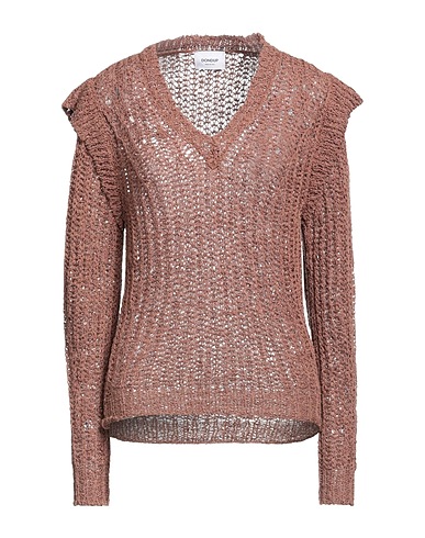 DONDUP Pullover Marrone 76% Canapa, 24% Poliammide