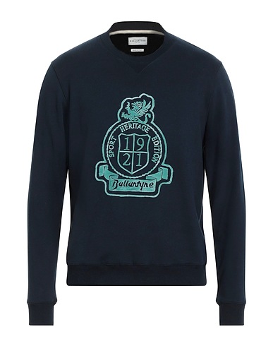 BALLANTYNE Sweatshirt Midnight blue 100% Cotton