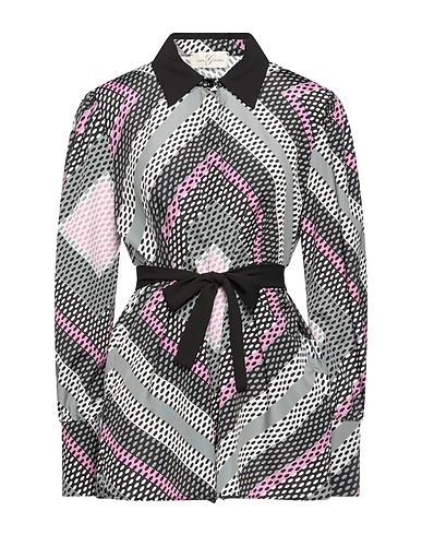 CORTE dei GONZAGA Patterned shirts & blouses Black 100% Polyester