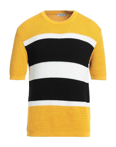 ALPHA STUDIO Sweater GIALLO OCRA 100% Cotton