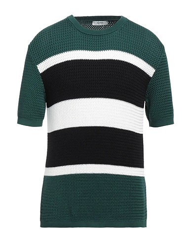 ALPHA STUDIO Jumper Dark green 100% Cotton