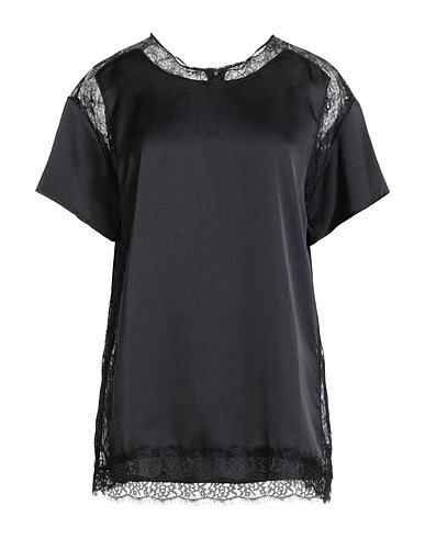 MY TWIN TWINSET Top Negro 100% Poliéster, Poliamida