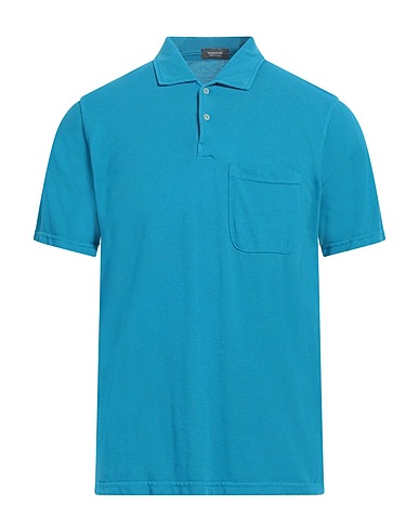 ROSSOPURO Polo shirt Azure 100% Cotton
