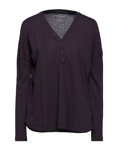 MAJESTIC FILATURES T-shirt Purple 70% Cotton, 30% Cashmere