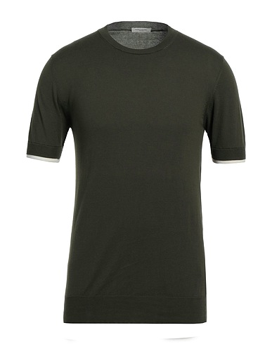 PAOLO PECORA Sweater Military green 100% Cotton
