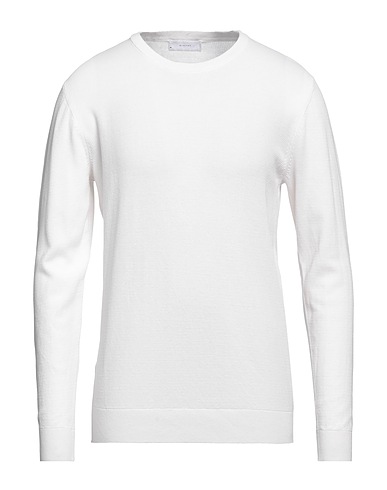 DIKTAT Pullover Bianco 100% Cotone