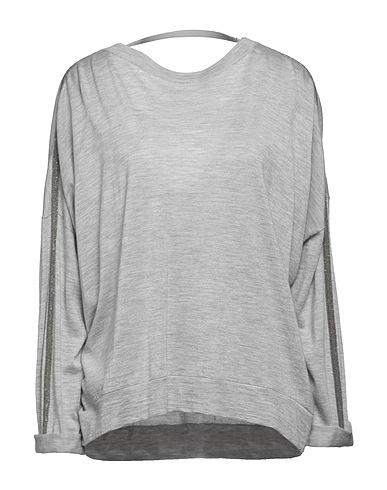 BRUNELLO CUCINELLI Cashmere blend Light grey 70% Cashmere, 30% Silk, Brass, Acetate