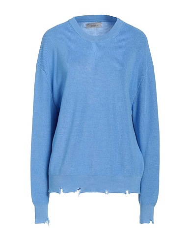 LANEUS Jumper Light blue 100% Cotton