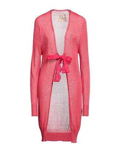 PINK MEMORIES Strickjacke Purpur 70% Viskose, 15% Polyamid, 15% Metallfaser, Baumwolle