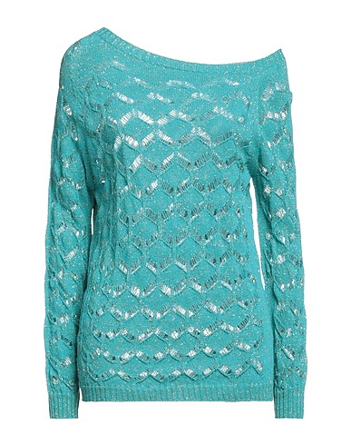 PINK MEMORIES Jumper Deep teal 50% Cotton, 50% Acrylic