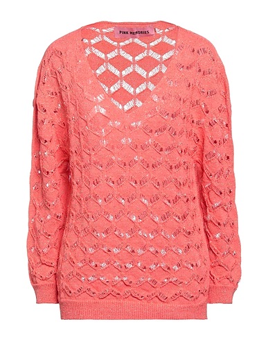 PINK MEMORIES Pullover Corallo 50% Cotone, 50% Acrilico, Poliestere metallizzato, Poliammide