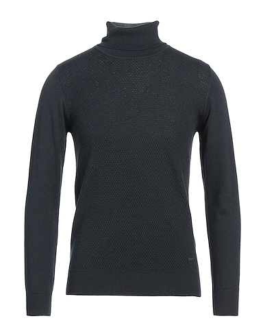 LIU •JO MAN Rollkragenpullover Schwarz 40% Baumwolle, 31% Polyester, 12% Polyamid, 12% Acryl, 5% Wolle
