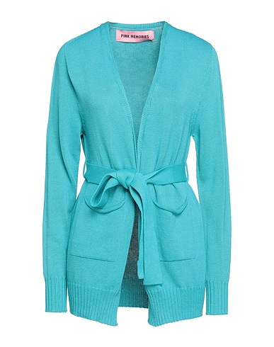 PINK MEMORIES Cardigan Azzurro 100% Cotone