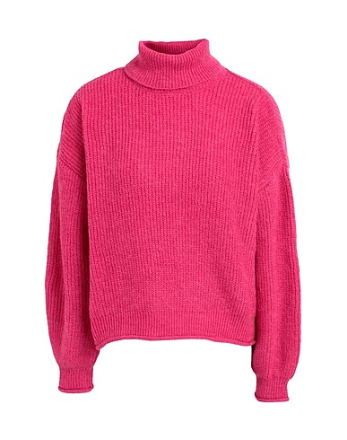 VERO MODA Polo neck Fuchsia 55% Recycled polyester, 24% Polyester, 13% Acrylic, 5% Wool, 3% Elastane