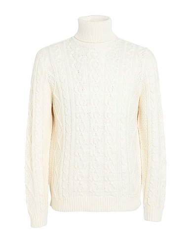 ONLY & SONS Turtleneck Ivory 65% Acrylic, 35% Cotton