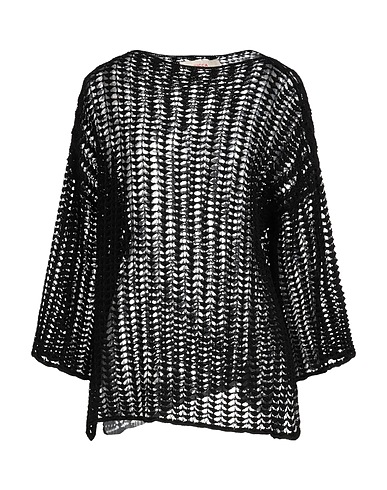 JUCCA Pullover Schwarz 100% Baumwolle