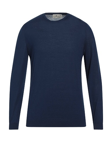 IRISH CRONE Sweater Midnight blue 100% Cotton