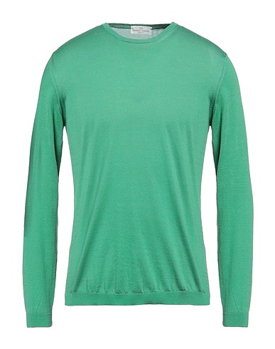 ROBERTO COLLINA Sweater Green 70% Sea island cotton, 30% Silk