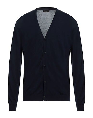 ROBERTO COLLINA Cardigan Midnight blue 100% Cotton