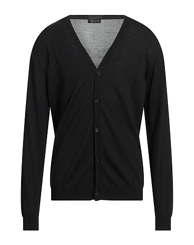 ROBERTO COLLINA Cardigan Nero 100% Cotone