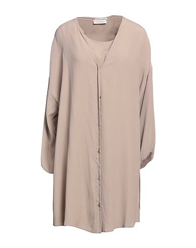 LE TRICOT PERUGIA Twin set Taupe 65% Acetate, 35% Silk