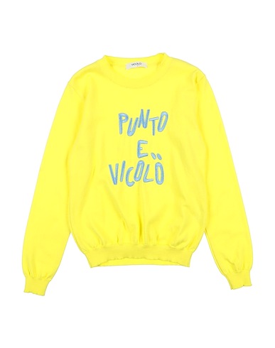 VICOLO Pullover Giallo 100% Cotone