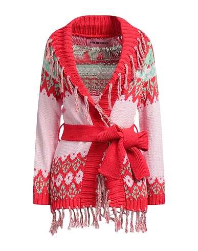 PINK MEMORIES Cardigan Red 100% Cotton