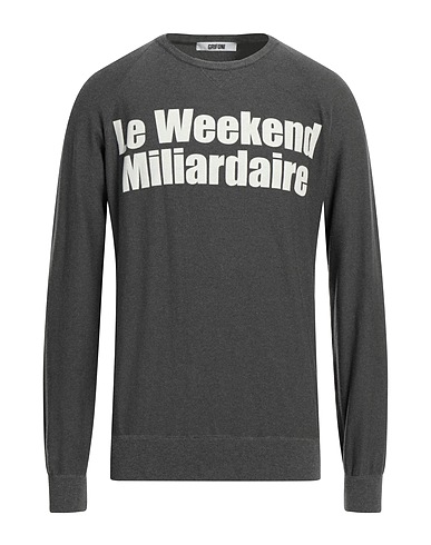 GRIFONI Jumper Grey 85% Cotton, 12% Polyamide, 3% Elastane