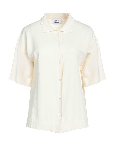 ALPHA STUDIO Cardigan Ivory 75% Cotton, 25% Polyester