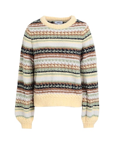 ONLY Jumper Pastel yellow 57% Recycled polyester, 43% Polyester