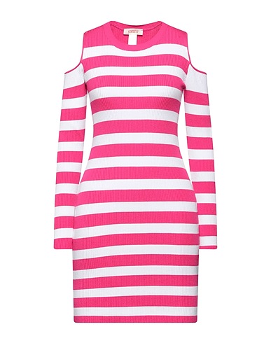 KONTATTO Short dress Fuchsia 69% Viscose, 29% Acrylic, 2% Elastane