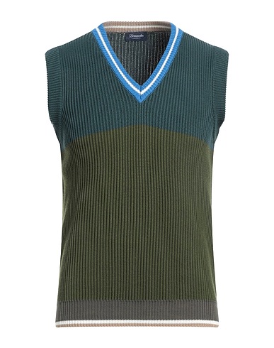 DRUMOHR Maglia Gilet Verde petrolio 100% Cotone