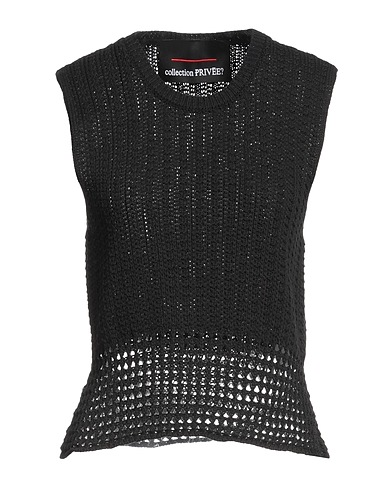 COLLECTION PRIVĒE? Jumper Black 50% Cotton, 50% Acetate