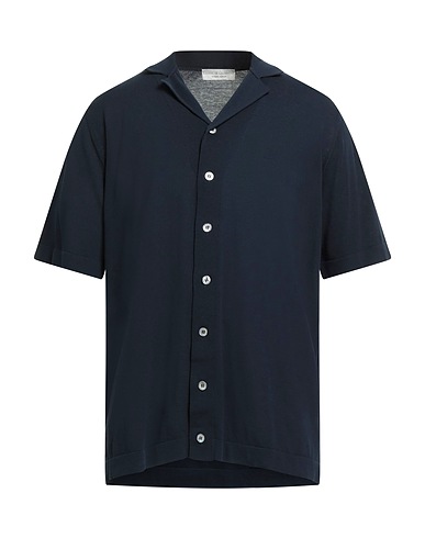 FILIPPO DE LAURENTIIS Cardigan Navy blue 100% Cotton