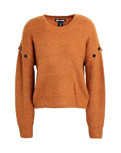 DKNY Jumper Camel 45% Polyester, 38% Acrylic, 14% Nylon, 3% Elastane