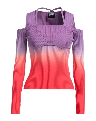 VERSACE JEANS COUTURE Πουλόβερ Μωβ 97% Βαμβάκι, 3% Ελαστάνη