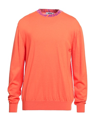 MSGM Jumper Orange 100% Virgin Wool