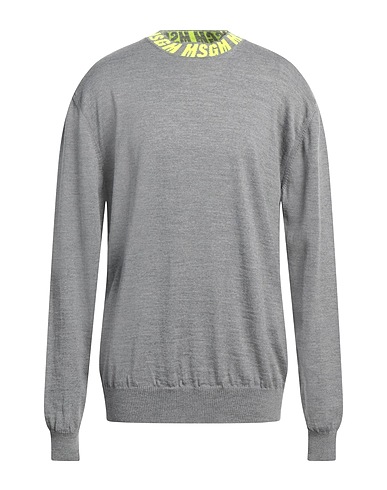MSGM Sweater Grey 100% Virgin Wool