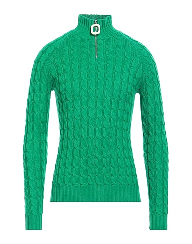 JW ANDERSON Sweater with zip Green 100% Merino Wool