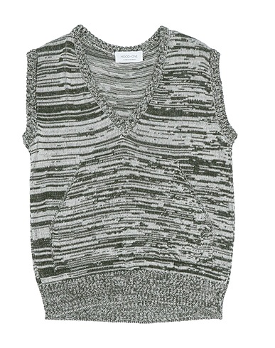 MOOD_ONE Jumper Dark green 50% Cotton, 50% Acrylic