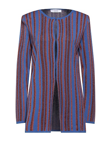 KAOS Cardigan Blu 71% Viscosa, 14% Poliestere, 8% Poliammide, 7% Fibra di metallo