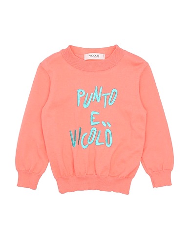 VICOLO Jumper Salmon pink 100% Cotton