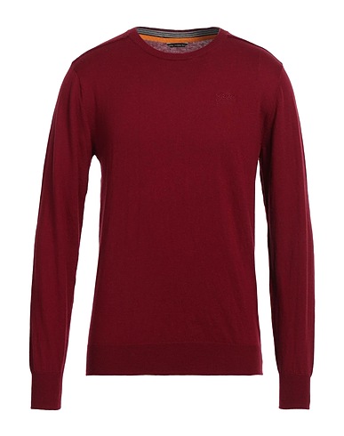 GUESS Pullover Pourpre 60% Coton, 35% Polyamide, 5% Soie