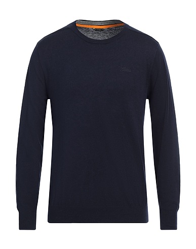 GUESS Jumper Midnight blue 60% Cotton, 35% Polyamide, 5% Silk