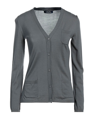 'S MAX MARA カーディガン 鉛色 バージンウール 100%