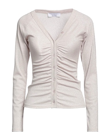 KAOS Cardigan Light grey 65% Viscose, 17% Polyester, 13% Nylon, 5% Elastane