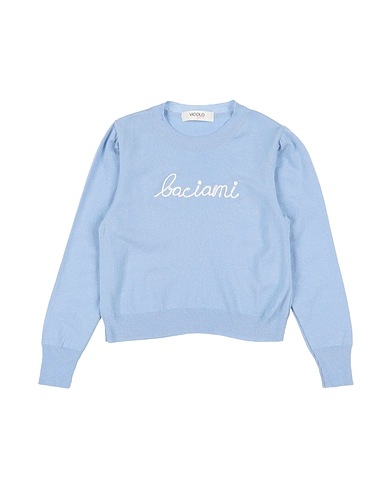 VICOLO Jumper Sky blue 98% Viscose, 2% Elastane